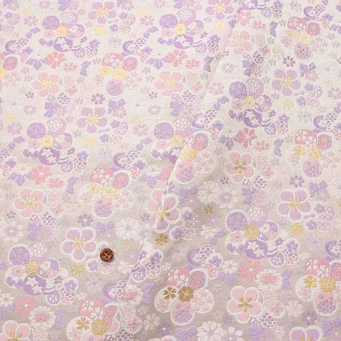 金襴 梅小花