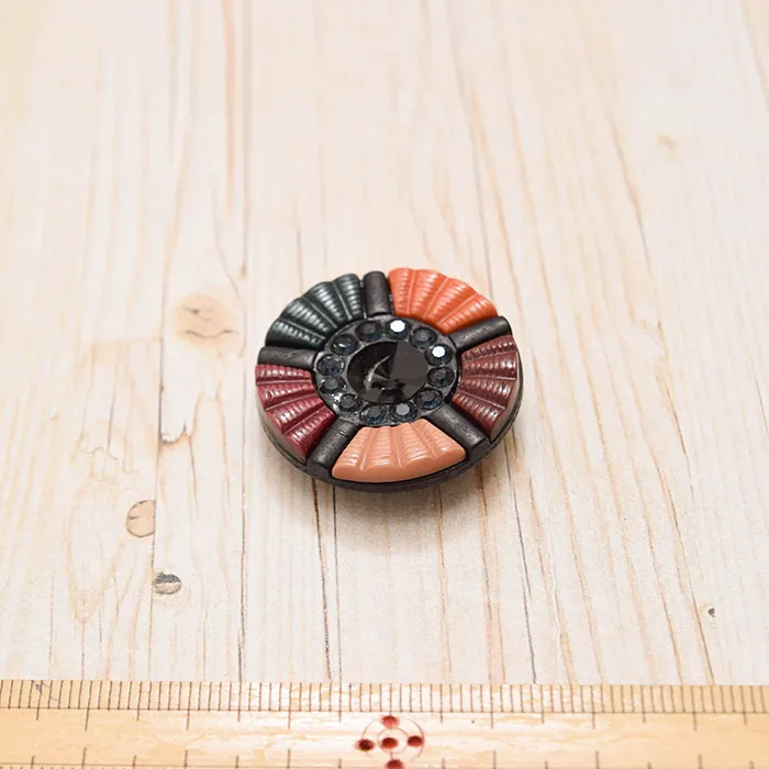 レトロカラーボタン　30mm