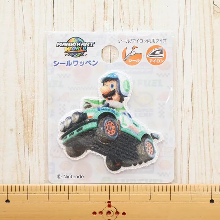 2wayワッペン マリオカートワールド ルイージ