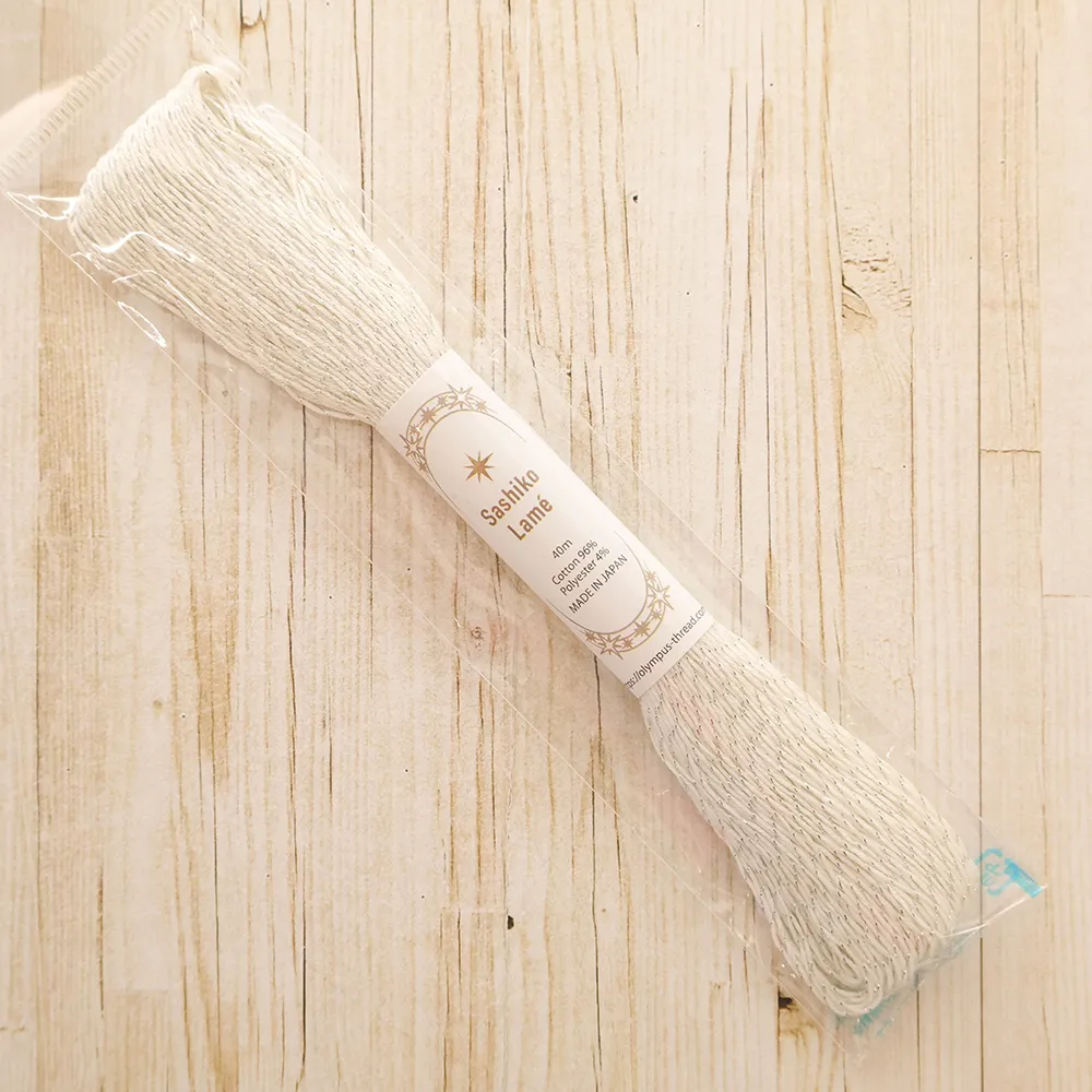 刺し子糸　Sashiko Lame　40ｍ　単色