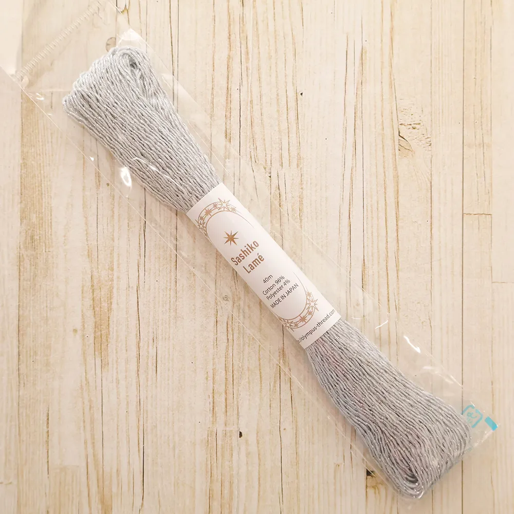 刺し子糸　Sashiko Lame　40ｍ　単色