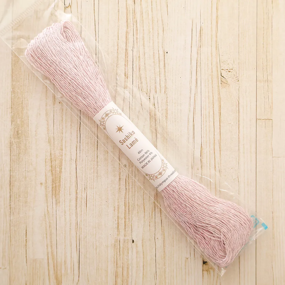 刺し子糸　Sashiko Lame　40ｍ　単色
