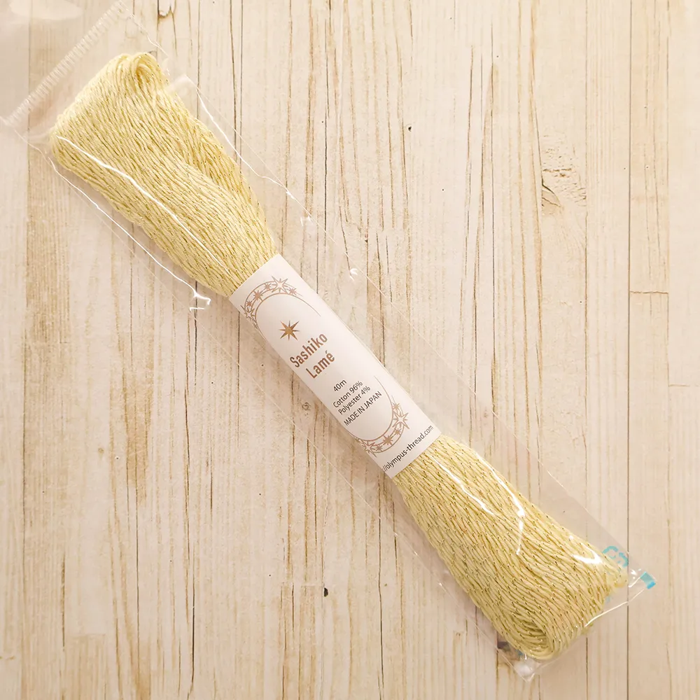 刺し子糸　Sashiko Lame　40ｍ　単色