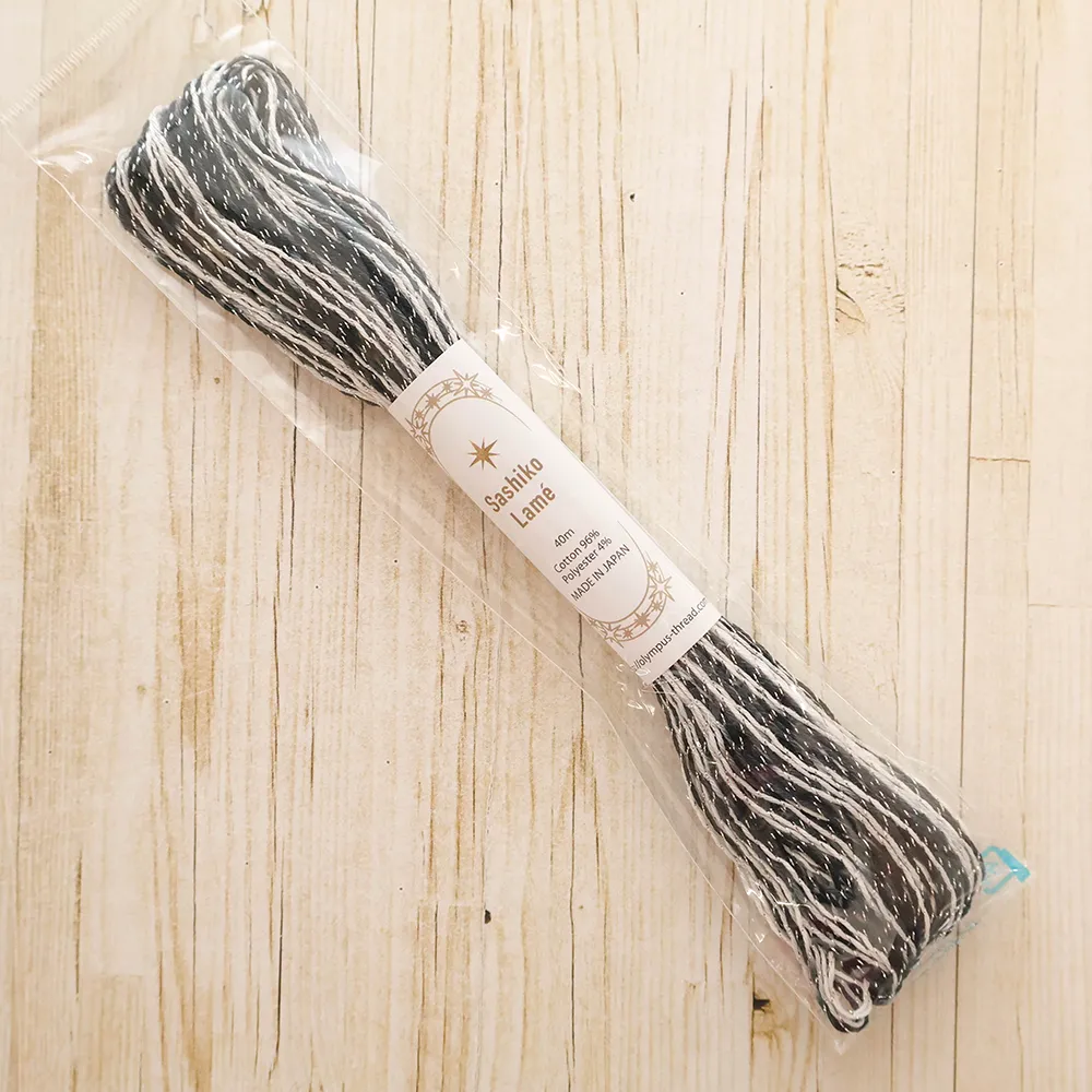 刺し子糸　Sashiko Lame　40ｍ　カラフル